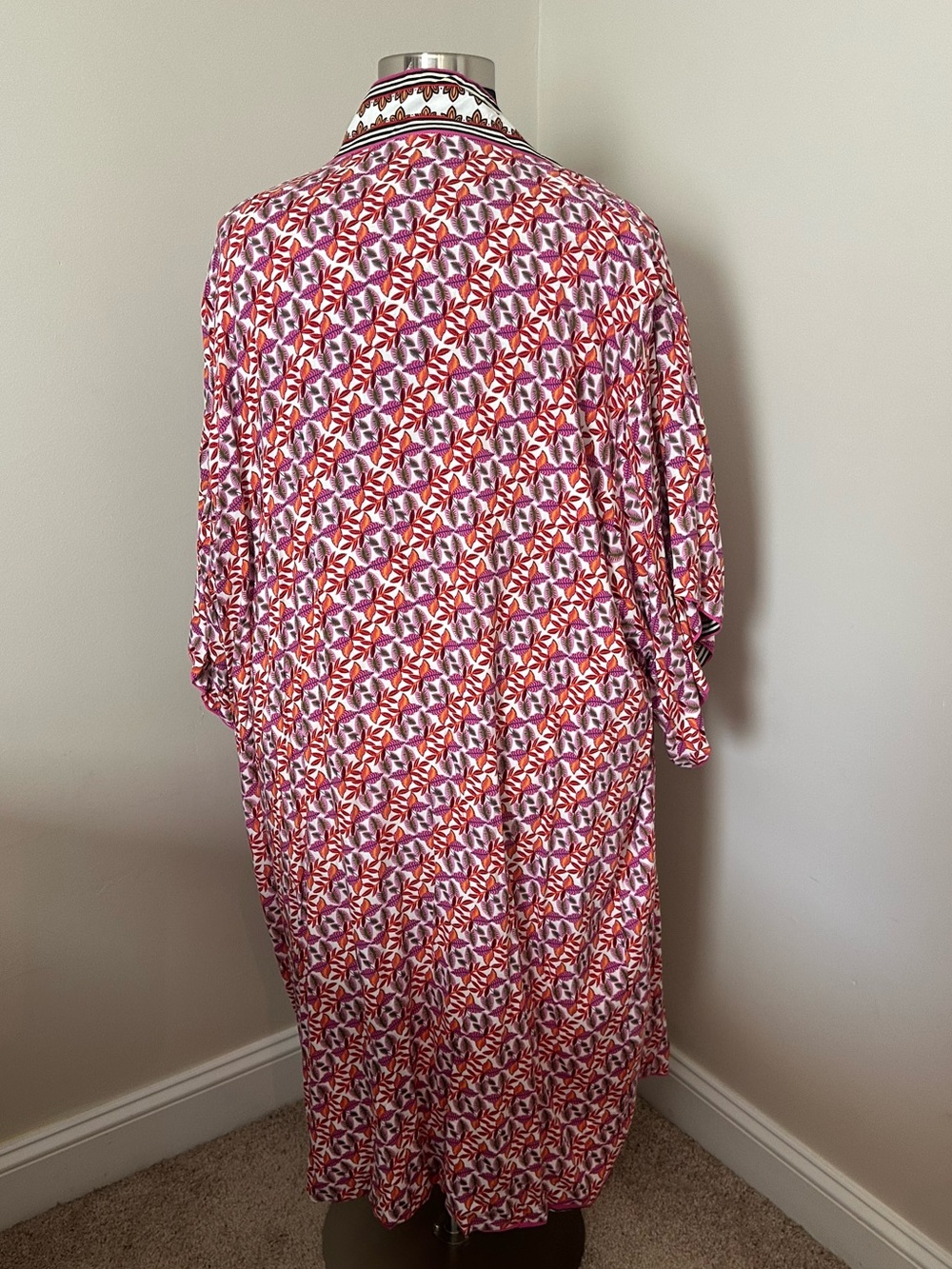 OSFM 2 sided Floral Kimono Robe - Cover-Up - Picture 8 of 8